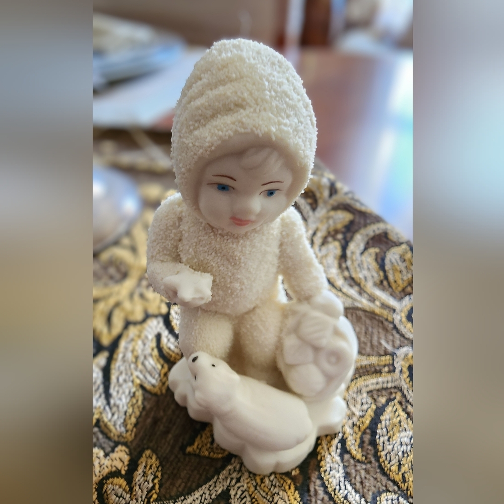Vintage Porcelain Snowbabies Figurine